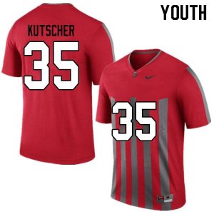 NCAA Ohio State Buckeyes Youth #35 Austin Kutscher Throwback Nike Football College Jersey XEZ2045NX